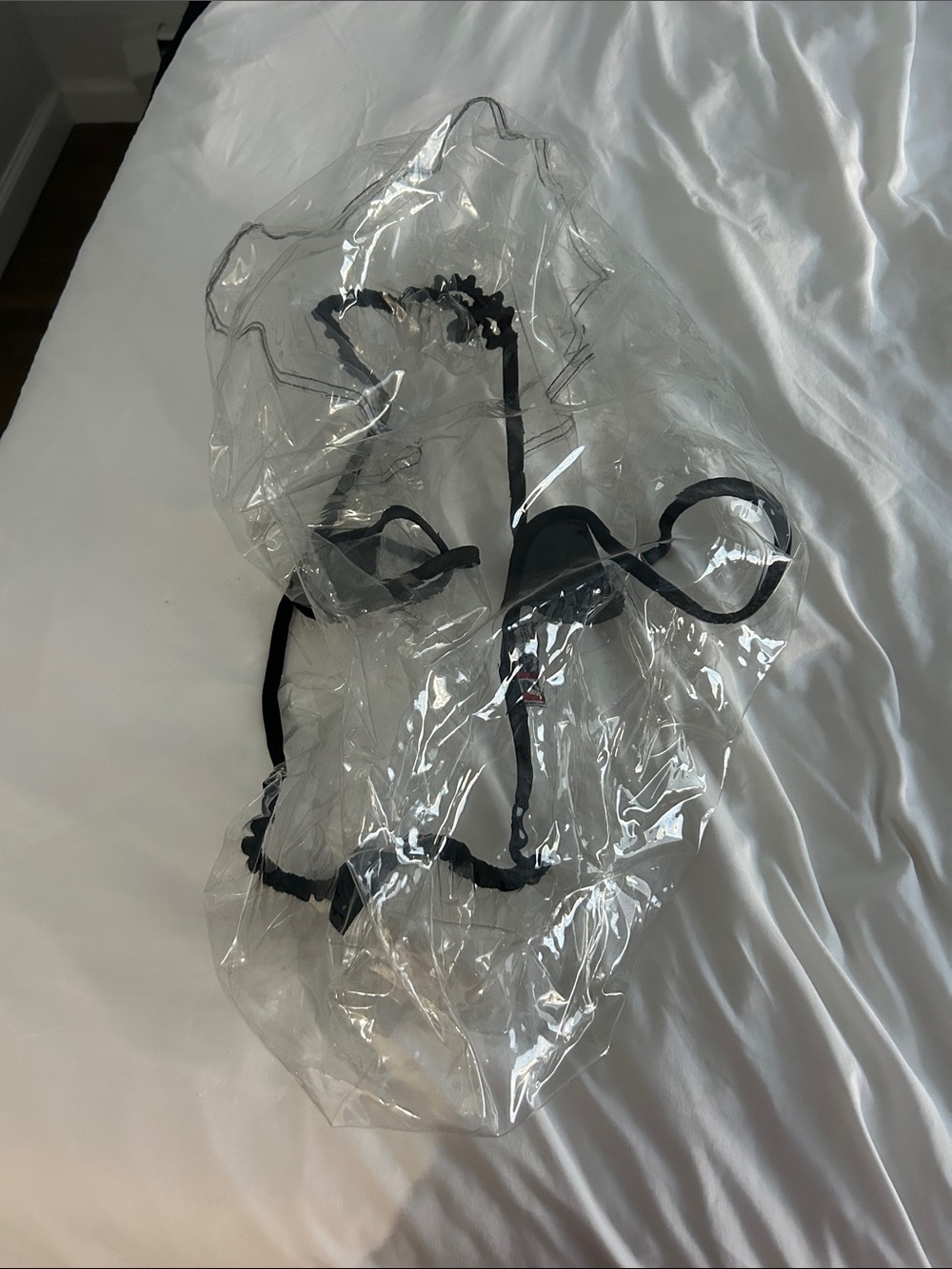 Authentic Clear bugaboo Rain Hood with Black Trim